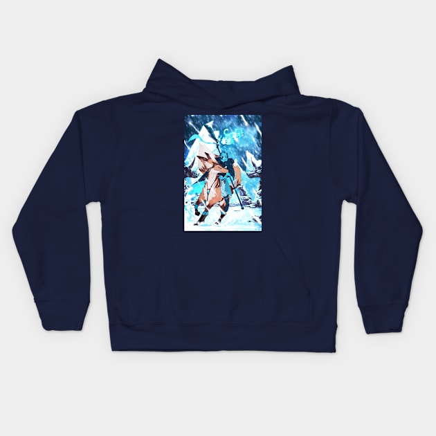 Vixen - Illustration Version Kids Hoodie by KeyFox